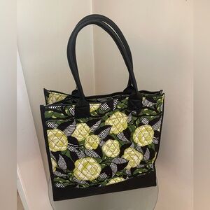 Vera Bradley XL Boxy Tote in La Neon Rose
